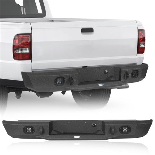 Load image into Gallery viewer, Steel Rear Bumper for 1993-2011 Ford Ranger Fleetside Hooke Road b8821 1