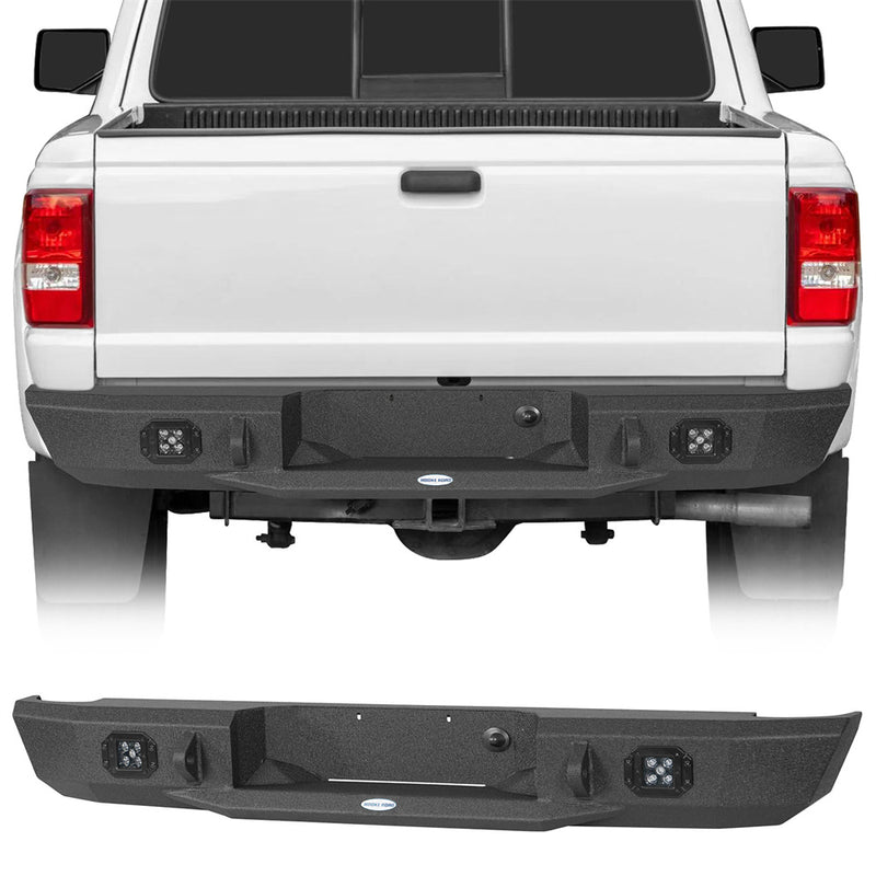 Load image into Gallery viewer, Steel Rear Bumper for 1993-2011 Ford Ranger Fleetside Hooke Road b8821 2