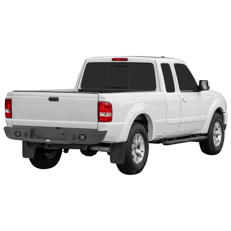 Load image into Gallery viewer, Steel Rear Bumper for 1993-2011 Ford Ranger Fleetside Hooke Road b8821 3