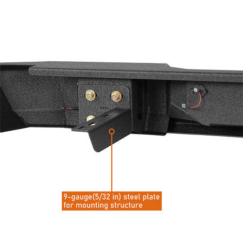 Load image into Gallery viewer, Steel Rear Bumper for 1993-2011 Ford Ranger Fleetside Hooke Road b8821 8
