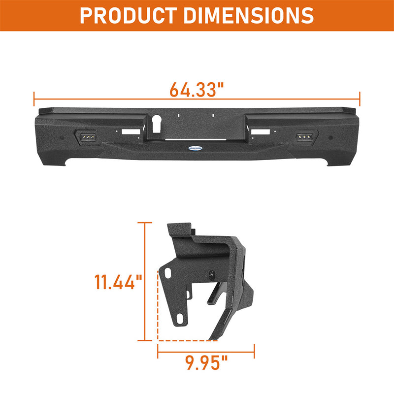 Load image into Gallery viewer, Hooke Road Steel Rear Bumper for 2022-2026 Toyota Tundra b5101 5