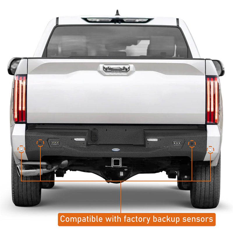Load image into Gallery viewer, Hooke Road Steel Rear Bumper for 2022-2026 Toyota Tundra b5101 8