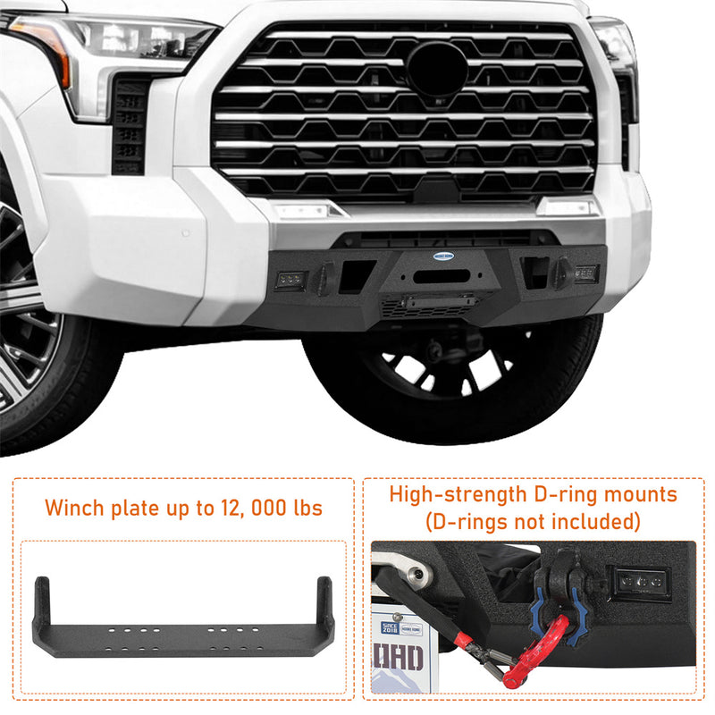 Load image into Gallery viewer, Hooke Road 3rd Gen Stubby Front Bumper for 2022-2026 Toyota Tundra b5103 5