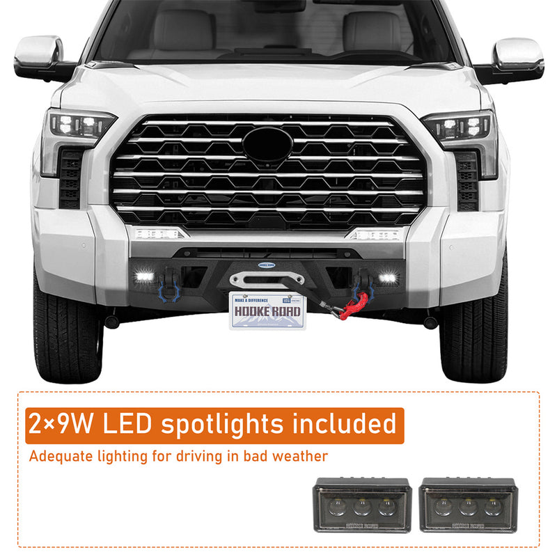 Load image into Gallery viewer, Hooke Road 3rd Gen Stubby Front Bumper for 2022-2026 Toyota Tundra b5103 6