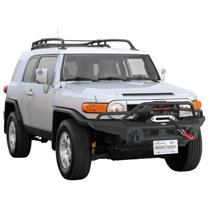 Load image into Gallery viewer, Hooke Road Stubby Front Bumper for 2007-2014 Toyota FJ Cruiser b4901 2
