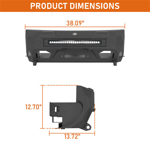 Load image into Gallery viewer, Hooke Road Stubby Front Bumper for 2010-2013 Lexus GX460 b4607s 5