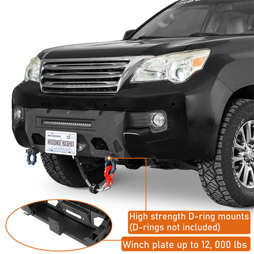 Load image into Gallery viewer, Hooke Road Stubby Front Bumper for 2010-2013 Lexus GX460 b4607s 6