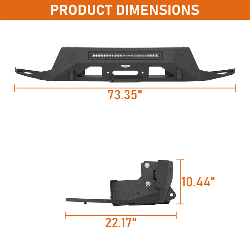 Load image into Gallery viewer, Hooke Road Stubby Front Bumper for 2014-2023 Lexus GX460 b4612 5