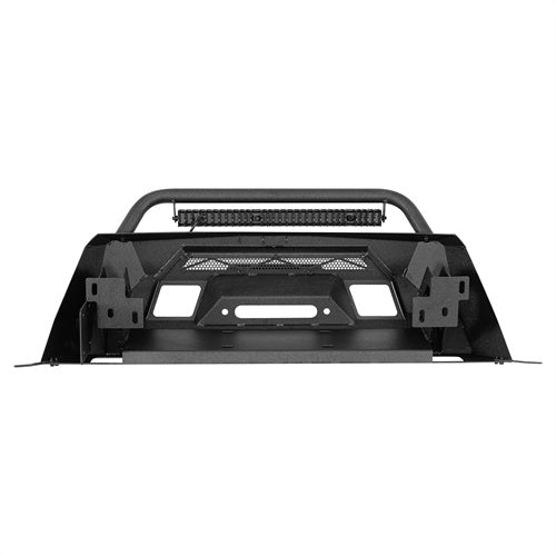 Load image into Gallery viewer, Hooke Road Stubby Front Bumper with Winch Plate & LED Spotlight for 2015-2020 Chevy Colorado, Excluding ZR2 Models b9112s 7
