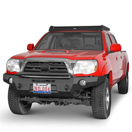 Load image into Gallery viewer, Full Width Front Bumper Replacement Aftermarket Bumper Off Road Parts For 2005-2011 Toyota Tacoma - Hooke Road b4031s 4