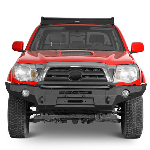 Load image into Gallery viewer, Full Width Front Bumper Replacement Aftermarket Bumper Off Road Parts For 2005-2011 Toyota Tacoma - Hooke Road b4031s 5