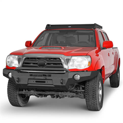 Load image into Gallery viewer, Full Width Front Bumper Replacement Aftermarket Bumper Off Road Parts For 2005-2011 Toyota Tacoma - Hooke Road b4031s 6