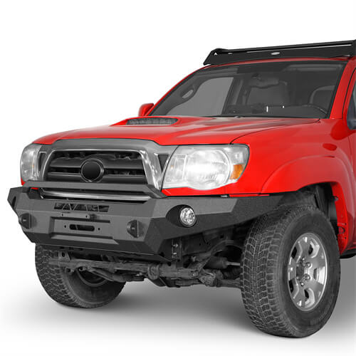 Load image into Gallery viewer, Full Width Front Bumper Replacement Aftermarket Bumper Off Road Parts For 2005-2011 Toyota Tacoma - Hooke Road b4031s 8