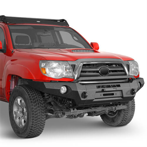 Load image into Gallery viewer, Full Width Front Bumper Replacement Aftermarket Bumper Off Road Parts For 2005-2011 Toyota Tacoma - Hooke Road b4031s 9