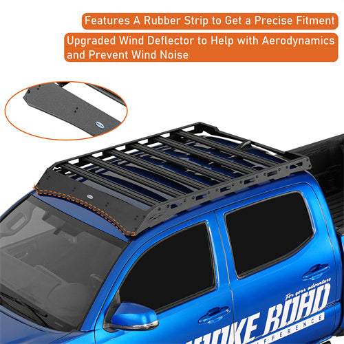 Load image into Gallery viewer, Hooke Road Overland Tacoma Roof Rack Cross Bars for 2005-2023 Toyota Tacoma Double Cab b4222s 10