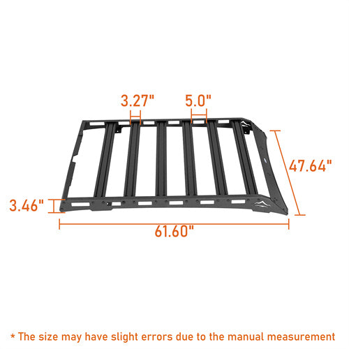 Load image into Gallery viewer, Hooke Road Overland Tacoma Roof Rack Cross Bars for 2005-2023 Toyota Tacoma Double Cab b4222s 7