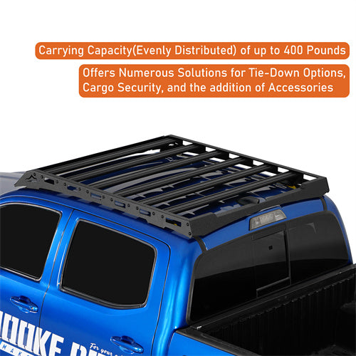 Load image into Gallery viewer, Hooke Road Overland Tacoma Roof Rack Cross Bars for 2005-2023 Toyota Tacoma Double Cab b4222s 9