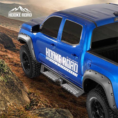 Load image into Gallery viewer, Hooke Road Tacoma Side Steps Bars Running Boards for 2005-2023 Toyota Tacoma Double Cab b4225 6