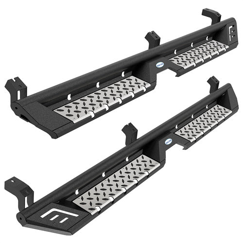 Load image into Gallery viewer, Hooke Road Tacoma Side Steps Bars Running Boards for 2005-2023 Toyota Tacoma Double Cab b4225 7