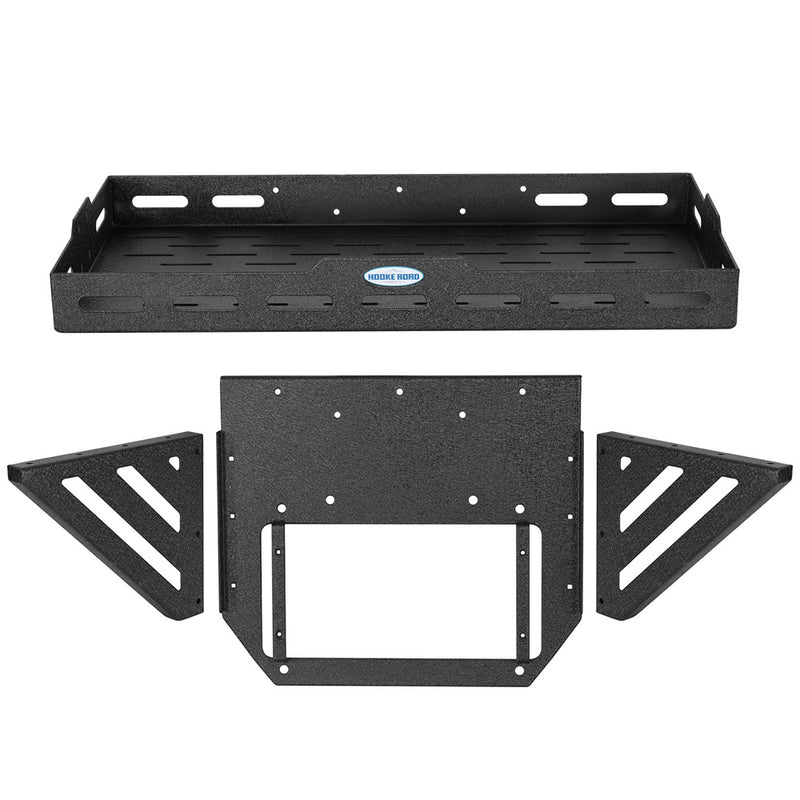 Load image into Gallery viewer, Hooke Road Tailgate Rack Cargo Basket for 2018-2026 Jeep Wrangler JL b3106s 4