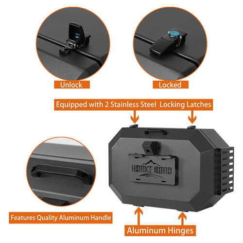 Load image into Gallery viewer, 2021 2022 2023 Ford BroncoTailgate Storage Lock Box Exterior Storage Accessories- Hooke Road b8927s 13