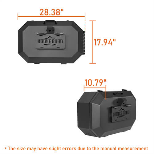 Load image into Gallery viewer, 2021 2022 2023 Ford BroncoTailgate Storage Lock Box Exterior Storage Accessories- Hooke Road b8927s 19