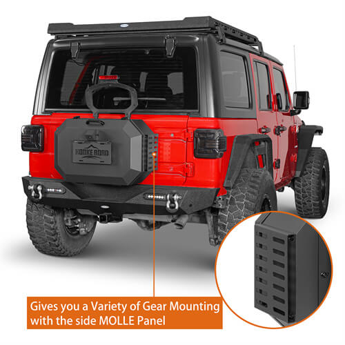 Load image into Gallery viewer, Tailgate Spare Tire Carrier Outer Storage Lock Box Jeep Wrangler Parts For 2018-2023 Jeep Wrangler JL - Hooke Road b3052s 10