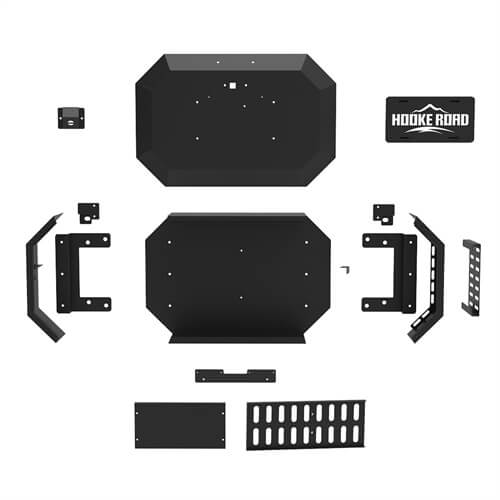 Load image into Gallery viewer, Tailgate Spare Tire Carrier Outer Storage Lock Box Jeep Wrangler Parts For 2018-2023 Jeep Wrangler JL - Hooke Road b3052s 18