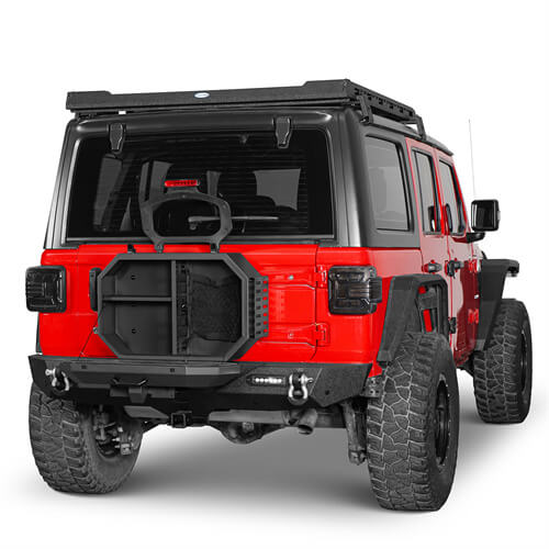 Load image into Gallery viewer, Tailgate Spare Tire Carrier Outer Storage Lock Box Jeep Wrangler Parts For 2018-2023 Jeep Wrangler JL - Hooke Road b3052s 6
