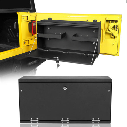 Hooke Road Tailgate Table Storage Lock Box for 1997-2006 Jeep Wrangler TJ mmr10028 1