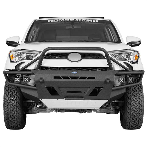 Hooke Road Toyota 4Runner Front Bumper with Winch Plate for 2014-2024 Toyota 4Runner b9813s 2