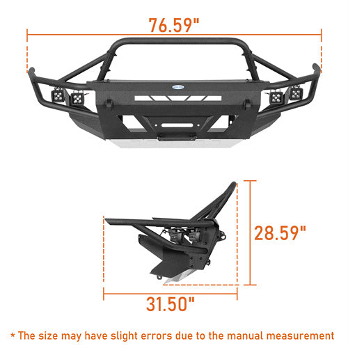Load image into Gallery viewer, Hooke Road Toyota 4Runner Front Bumper with Winch Plate for 2014-2024 Toyota 4Runner b9813s 7