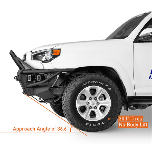 Load image into Gallery viewer, Hooke Road Toyota 4Runner Front Bumper with Winch Plate for 2014-2024 Toyota 4Runner b9813s 8