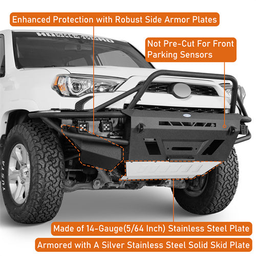 Load image into Gallery viewer, Hooke Road Toyota 4Runner Front Bumper with Winch Plate for 2014-2024 Toyota 4Runner b9813s 9