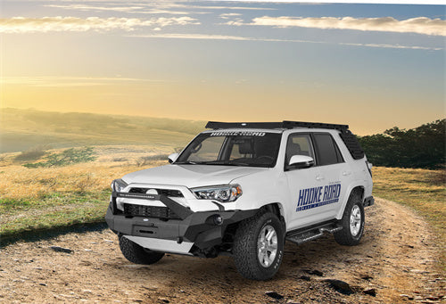 Load image into Gallery viewer, Hooke Road 2014-2024 Toyota 4Runner Full Width Front Bumper w/ Winch Plate & LED Light Bar b9814abs 15