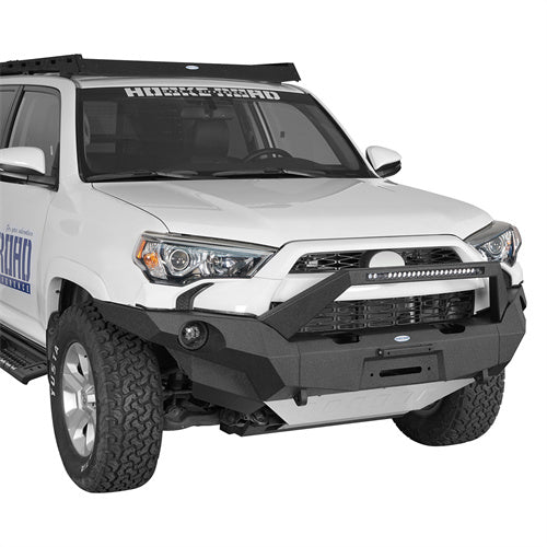 Load image into Gallery viewer, Hooke Road 2014-2024 Toyota 4Runner Full Width Front Bumper w/ Winch Plate & LED Light Bar b9814abs 3