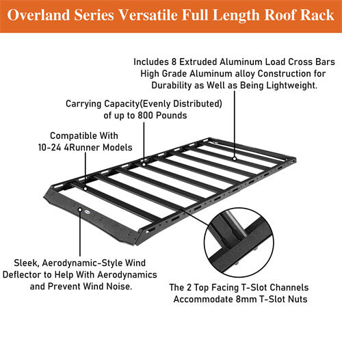 Load image into Gallery viewer, 2010-2024 Toyota 4Runner Roof Rack 4Runner Accessories - Hooke Road b9808s 13