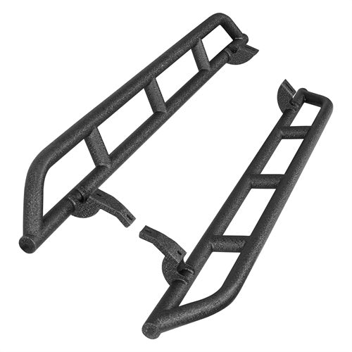 Load image into Gallery viewer, 2010-2024 Toyota 4Runner Slider Rocker Guards Wheel To Wheel Running Boards Side Steps- Hooke Road b9801s 12