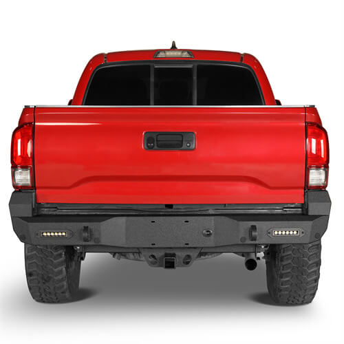 Load image into Gallery viewer, 2016-2023 Tacoma Steel Rear Bumper w/License Plate Light - HookeRoad b4214s 3