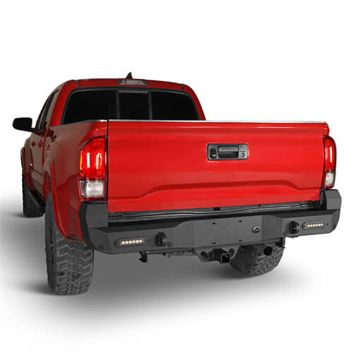 Load image into Gallery viewer, 2016-2023 Tacoma Steel Rear Bumper w/License Plate Light - HookeRoad b4214s 5