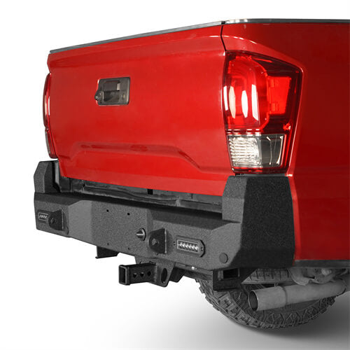 Load image into Gallery viewer, 2016-2023 Tacoma Steel Rear Bumper w/License Plate Light - HookeRoad b4214s 6