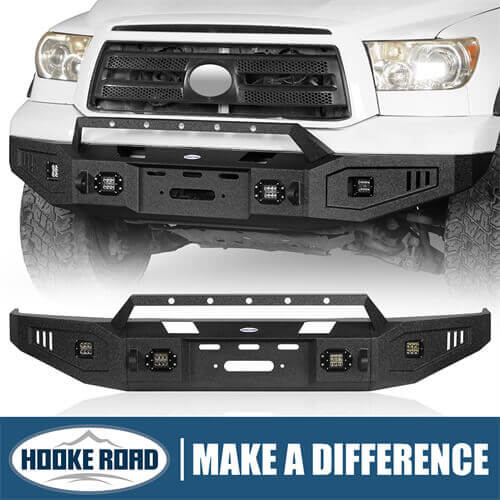 Load image into Gallery viewer, HookeRoad Toyota Tundra Front Bumper w/Winch Plate for 2007-2013 Toyota Tundra b5205s 1
