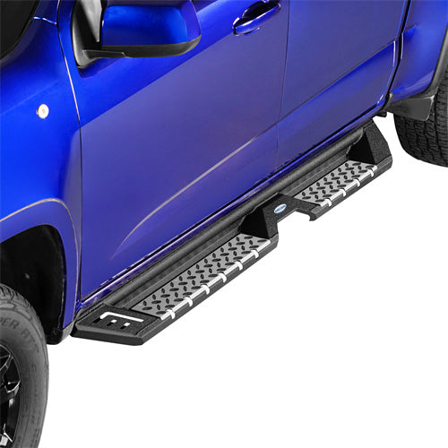 Load image into Gallery viewer, Hooke Road Truck Nerf Side Step Bars Running Boards for 2015-2024 Chevy Colorado & GMC Canyon Crew Cab b9101 3