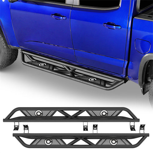 RULLINE Black Powder Coated Truck Side Step Set - 2 | Ubuy