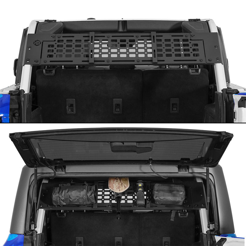 Load image into Gallery viewer, Trunk MOLLE Panel Utility Rack for 2021-2026 Ford Bronco 4-Door Hardtop b8946s 2