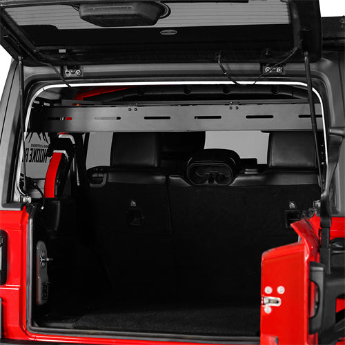 Load image into Gallery viewer, Hooke Road Trunk Upper Basket Cargo Rack for 2018-2024 Jeep Wrangler JL 4-Door Hardtop b3083s 3