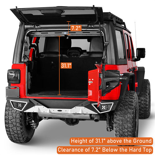 Load image into Gallery viewer, Hooke Road Trunk Upper Basket Cargo Rack for 2018-2024 Jeep Wrangler JL 4-Door Hardtop b3083s 8