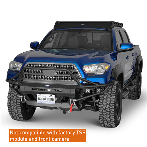 Load image into Gallery viewer, Hooke Road Tube Front Bumper for 2016-2023 Toyota Tacoma 3rd Gen b4226ab 10