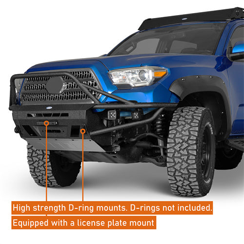 Load image into Gallery viewer, Hooke Road Tube Front Bumper for 2016-2023 Toyota Tacoma 3rd Gen b4226ab 9