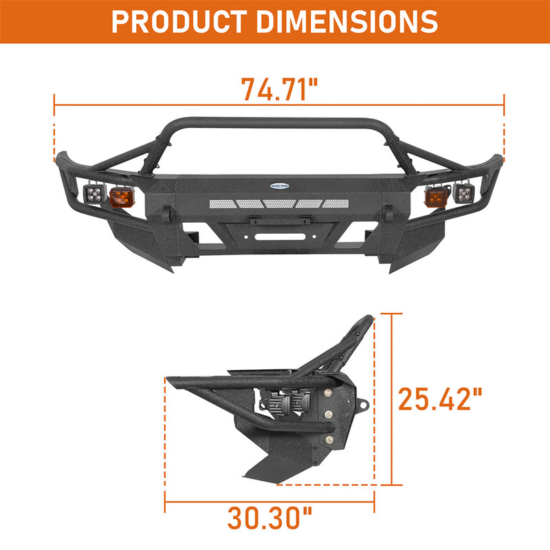 Load image into Gallery viewer, Tube Front Bumper with Winch Plate for 2003-2009 Toyota 4Runner b9856abs 7